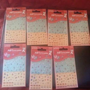 Set Of 7 Packs KISS Limited Edition EASTER HOLDAY ART STICKERS Nail Art Decal - Picture 1 of 5