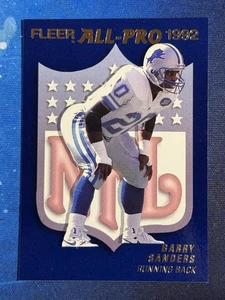 1992 Fleer All-Pros #9 Barry Sanders Lions - Bild 1 von 2