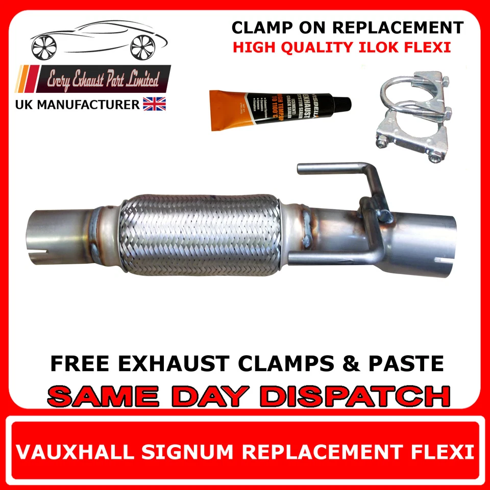 Opel Signum 2.2 2003-08 Escape Reparación Flexi Repuesto para Tubo Delantero - 55mm - Imagen 1 de 4