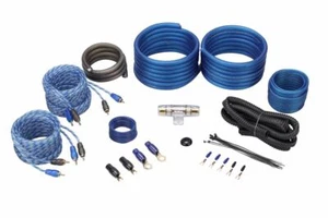 Rockville RWK42 4 Gauge 4 Chan Car Amp Wiring Installation Wire Kit (2) RCA's - Picture 1 of 2