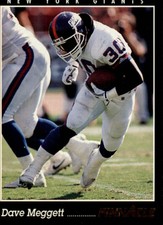 1993 Pinnacle Football Card #64 Dave Meggett
