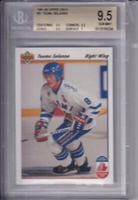 1991-92 TEEMU SELANNE UPPER DECK CANADA CUP FINLAND RC #21 BGS 9.5