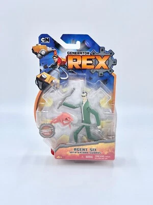 Mattel Cartoon Network 2010 Generator REX - Agent Six - Action Figure New Sealed - Image 1 of 4