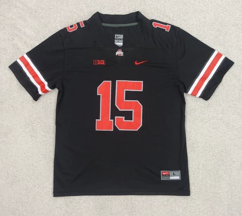 Ohio State Buckeyes Ezekiel Elliott Nike Jersey Adult Large Black Stitched Men's Cover