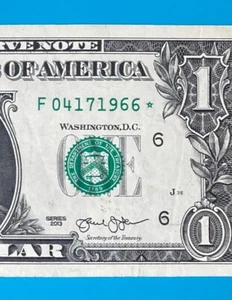 April 17, 1966 : F 04171966 * BIRTHDAY Note $1 One Dollar Bill - Picture 1 of 3