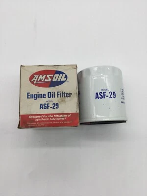 Antiguo filtro de aceite de motor Amsoil Asf-29 Foto 1 de 3