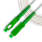 SatelliteSale Digital SC/APC Simplex SC Fiber Optic White Patch Cord 6 feet