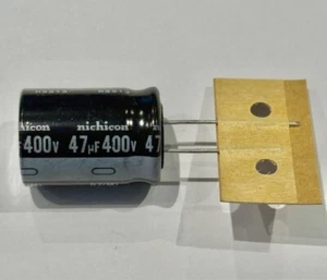 47uF 400V 47MFD Radial Capacitor 105C 18x25mm Nichicon - Lot of 5 - Picture 1 of 1
