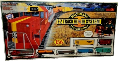 NIB - Shrinkwrapped HO Scale Bachmann 156 Piece Thunderbolt Train Set - NIB - Image 1 of 3