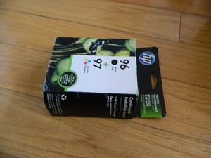 2018 GENUINE SET 2 HP 96/97 Ink Cartridges DeskJet 5740 6520 9800 7210 7410 NEW - Zdjęcie 1 z 1