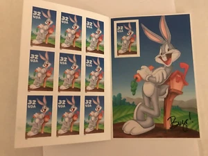 1997 .32 BUGS BUNNY Stamp sheet /Booklet  10 stamps Unused - Picture 1 of 4