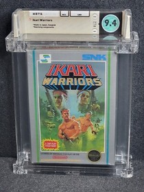 NES Ikari Warriors CIB HANGTAB Wata 9.4 Complete Box Nintendo Hang Tab Game VGA