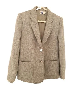 Chaqueta Blazer Academia EJE Vintage Años 90 Gris Lana Talla 10 - Imagen 1 de 9