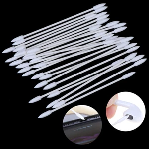 50Pcs Ear Earphone Earbuds Tips Headt Cotton Disposable Stick Cleaning Too I4 - Picture 1 of 12