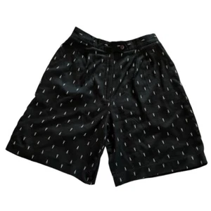 Talbot's Women's Black Pleated Golf Tee Printed Shorts Sz 6 - Picture 1 of 5