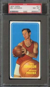 1970-71 TOPPS #17 NEIL JOHNSON PSA 8 SUNS - Picture 1 of 2