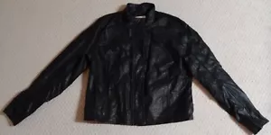 Nuovo senza etichette A. Giacca New Day Donna X Large nera finta pelle con cerniera 23 - Foto 1 di 9