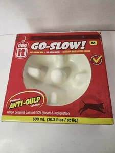 Dog It Go Slow Small Anti Gulp Dish Bowl 300 mL 10 oz New In Box NIB Prevent GDV - Picture 1 of 5