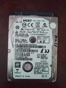 HGST HTS545032A7E380 320GB, Internal, 5400 RPM, 2.5" Hard Drive, Storage, As-is - Picture 1 of 2