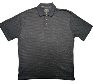 Gary Player Polo Shirt Mens XL Navy Geometric SS Golf ⛳ Cotton - Picture 1 of 8