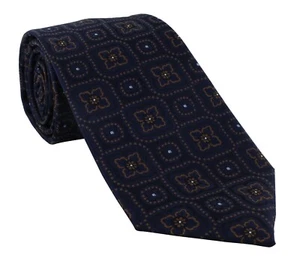 Michelsons of London Traditional Medallion Polyester Tie - Picture 1 of 18