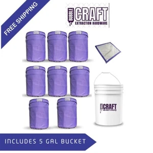 Bubble Hash Bag Kit 5 Gal x 8 Micron Bucket- Filtration Extraction Iceolator kit - Picture 1 of 17