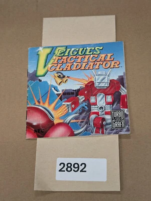 Veigues Tactical Gladiator - Turbo Grafx - Manual Only **NO GAME! - Image 1 of 2