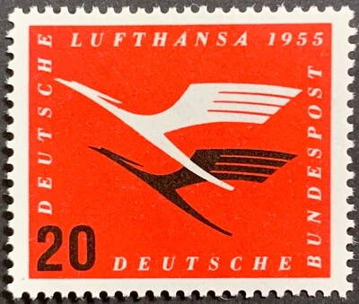 Germany Air Mail, Lufthansa Air Service, Scott C64, Michel 208 Vb, 20 pf, MLH - Image 1 of 2