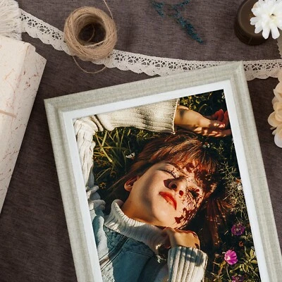 Juego de 3 marcos de fotos rústicos con textura de lino estilo granja 8x10 11x14 16x20 Foto 1 de 4