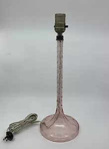 Pink Depression Boudoir Vanity Lamp, Single 16” Stunning! - Picture 1 of 8