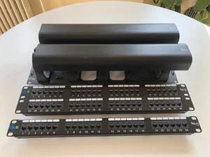 48-port and 24-port Cat6 ICC Patch Panels + ICC Cable Organizers (tekGS U45) - Photo 1/2