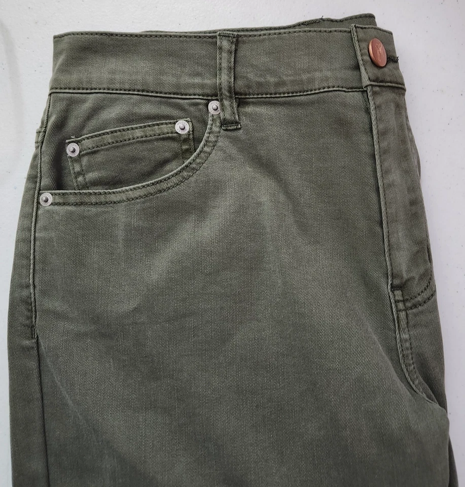 Pantalones de mezclilla para hombre Mugsy Hydes verde oliva 34x36 nuevos con etiquetas Foto 1 de 4