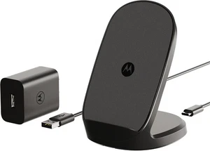 Motorola TurboPower 15W Qi Wireless Stand + 33W + Ladegerät, schwarz  - Bild 1 von 6