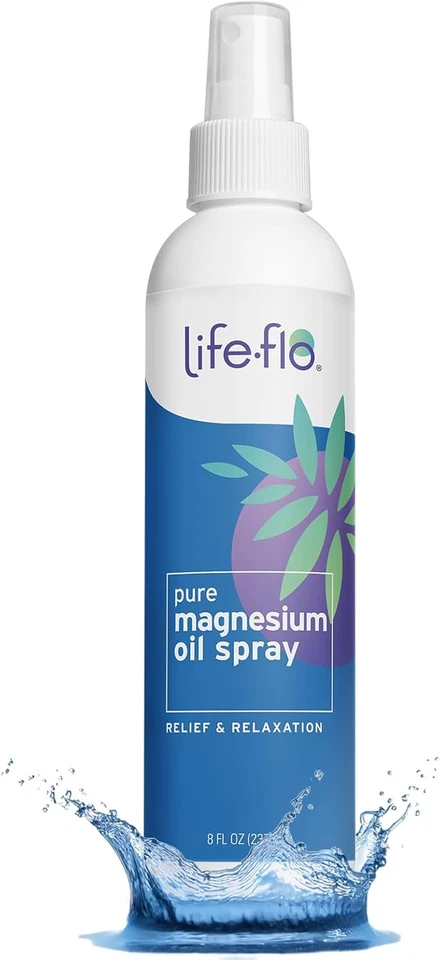 Life-Flo Pure Magnesium Oil for Feet and Body - 100 Pure Magnesium Spray from t
