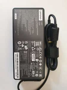 Lenovo Laptop Power Supply 20V 135W Rectangle Yellow + Power Cable - Picture 1 of 3