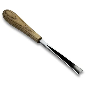 Hand-Forged V-Chisel – Carbon Steel, Ash Handle, For Fine Wood Carving Work - Picture 1 of 14