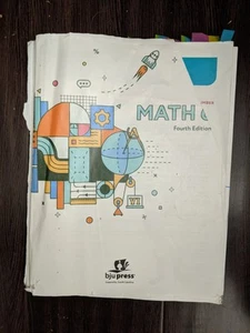 BJU Press - Math 6 Worktext (4th Ed) 525444 - Picture 1 of 3