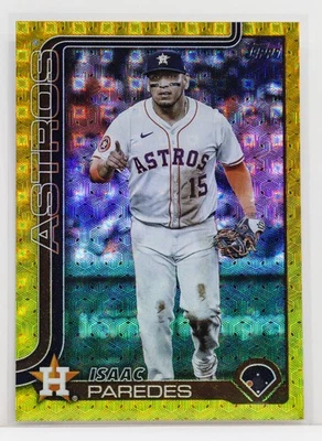 ISAAC PAREDES 2025 Topps Update Foilfractor #US195 1/1 - Image 1 of 2