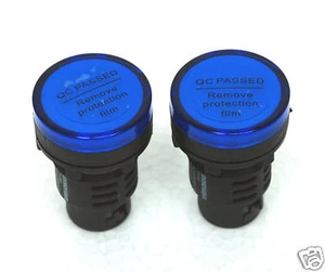 10pc Pilot light Blue Led Lamp φ30mm Screw Type AC/DC 24V Shinohawa AD16-30D/S - Picture 1 of 6