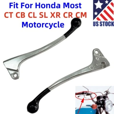 Par de palancas de manija de freno de embrague para HONDA CT CL XR SL XL 90 125 250 70 80 75 100 Foto 1 de 4