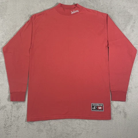 VTG Logo Athletics Shirt Men's M Indiana University Longsleeve Pullover Hoosiers Cover