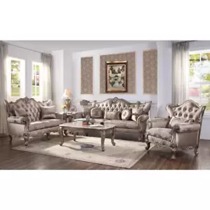 Sofa w/5 Pillows, Fabric & Champagne 54865 - Picture 1 of 1