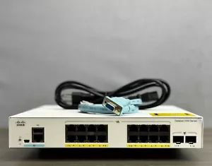 Cisco Business C1000 Series C1000-16FP-2G-L 16 Port PoE Gigabit Ethernet Switch - Picture 1 of 6