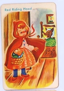 Vtg E.E Fairchild Rochester NY Old Maid Replacement Pair "Red Riding Hood" - Picture 1 of 5