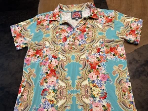 JOHNNY WAS BLUMEN POLOSHIRT BAMBUS DAMEN GR. XS - Bild 1 von 8