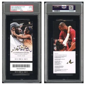 Kobe & Gigi Bryant  2020 A Celebration of Life ticket - PSA 6 EX-MT - Picture 1 of 1
