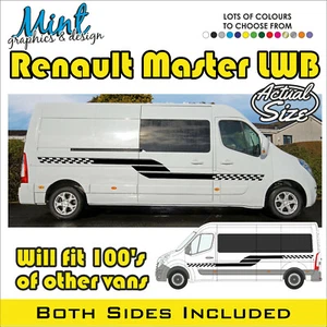 LWB RENAULT MASTER L3 Motorhome Camper Decals Stickers Van Graphics NO P&P 022 - Picture 1 of 4