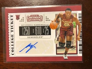 Boleto universitario Mfiondu Kabengele 2019-20 Contenders Draft novato Auto Clippers - Imagen 1 de 2