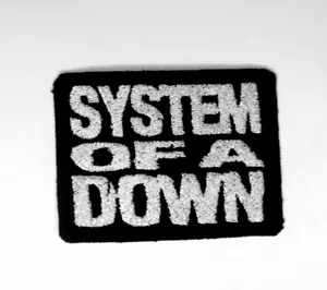 SYSTEM OF A DOWN Aufnäher Bügelbild/Aufnähen Qualität bestickt 90er Metall Deftones Werkzeug - Bild 1 von 2
