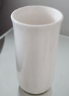 Bathroom Ceramic Plain Ivory White Cream Tall Slim Toothbrush Holder 12.5 cm